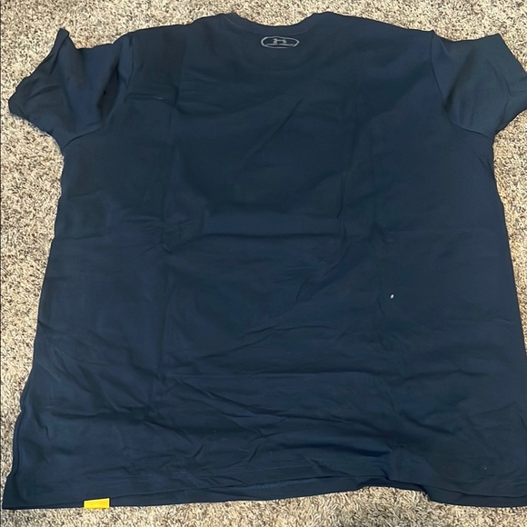 Under Armour Blue and Yellow Short Sleeve Tee with Bull Graphic NWOT - Picture 3 of 4